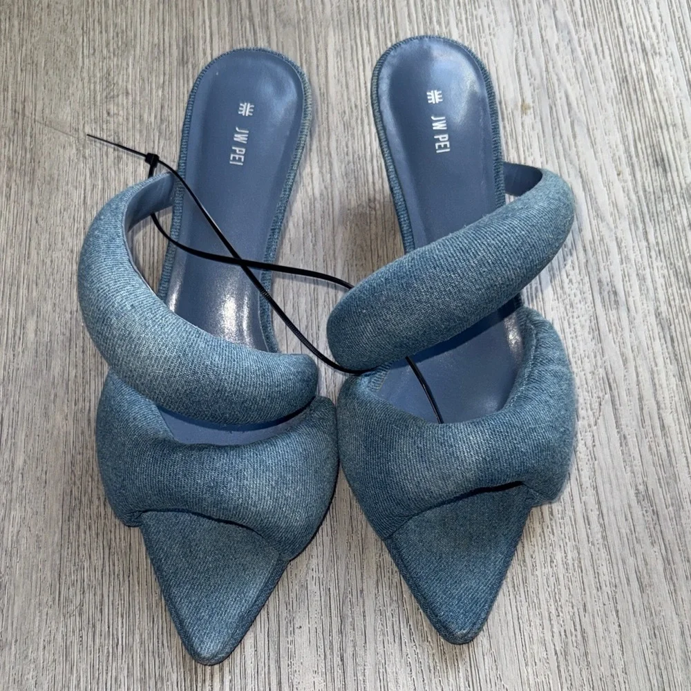 JW PEI Sara Mule Denim - Blue - Picture 2 of 14